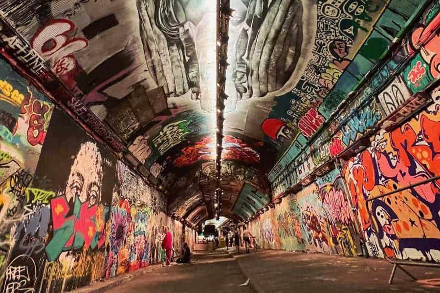 leake street graffiti tunnel